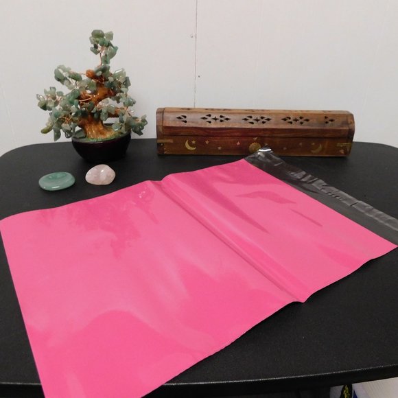 100 PURE PINK Poly Mailer Bags 10X13 *FIRM - Picture 2 of 7